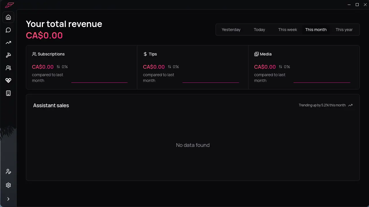 App Dashboard Interface